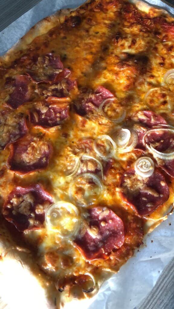 Een rustig weekje voordat de vakantie voorbij is pizza
