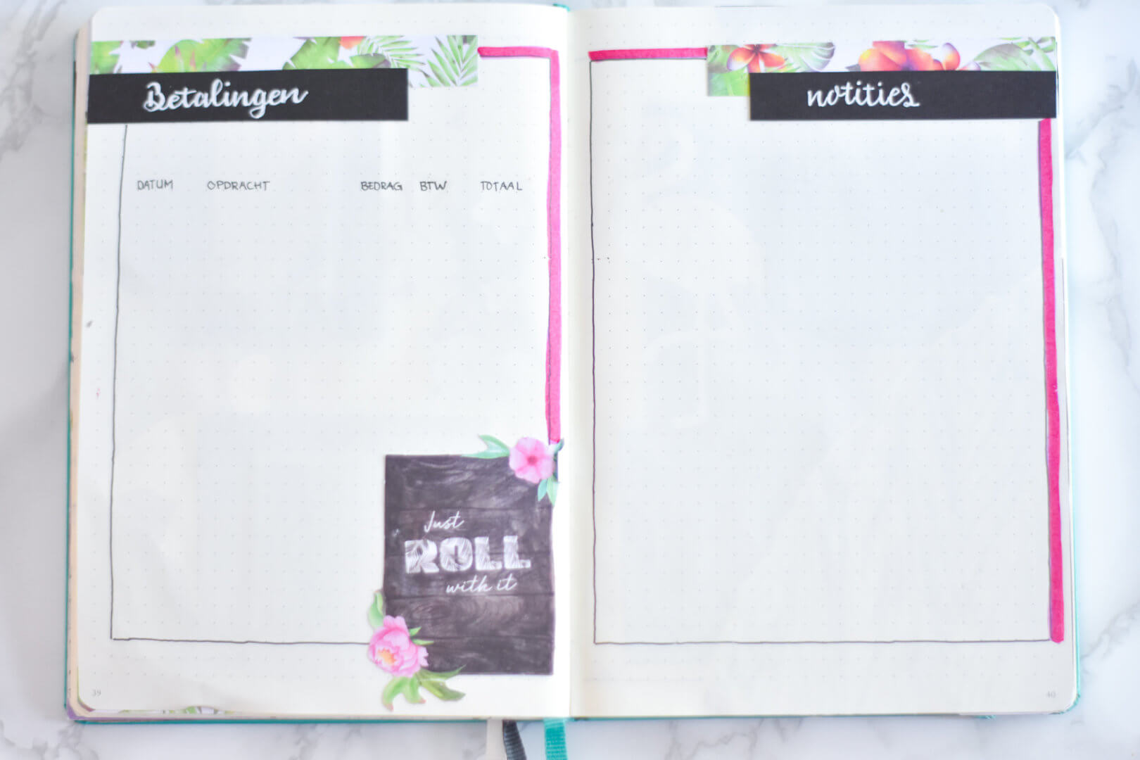 bullet journal in augustus betalingen