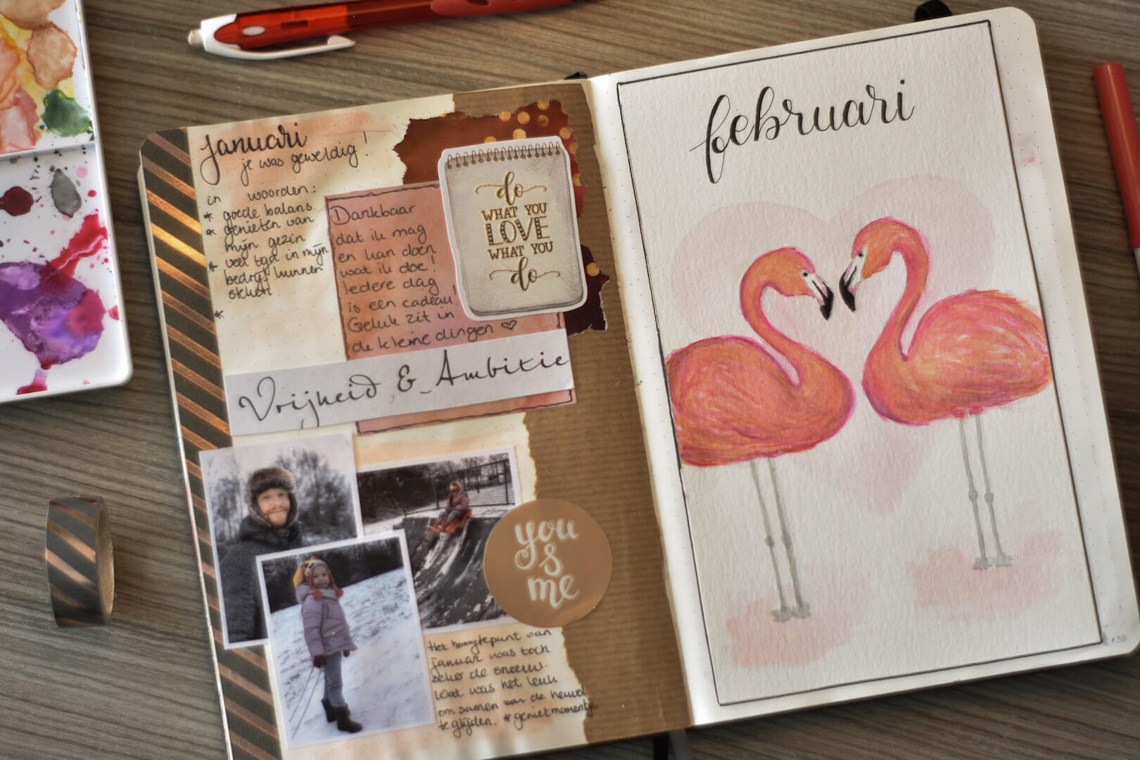 bullet journal in februari