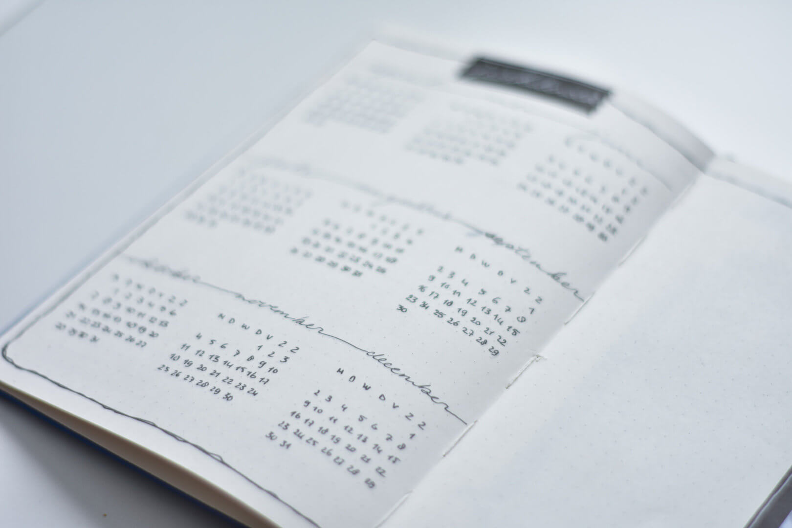 jaarkalender in mijn bulletjournal voor Q2